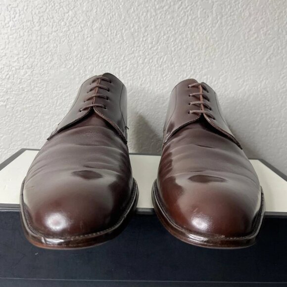 To Boot New York Adam Derrick Brown Leather Oxford Dress Shoes Men's Size 13 US - Picture 1 of 14